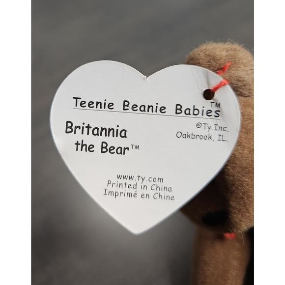 TY Teenie Beanie Baby Britannia The Bear McDonald’s 1993 Rare! - Picture 4 of 5